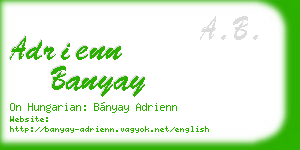 adrienn banyay business card